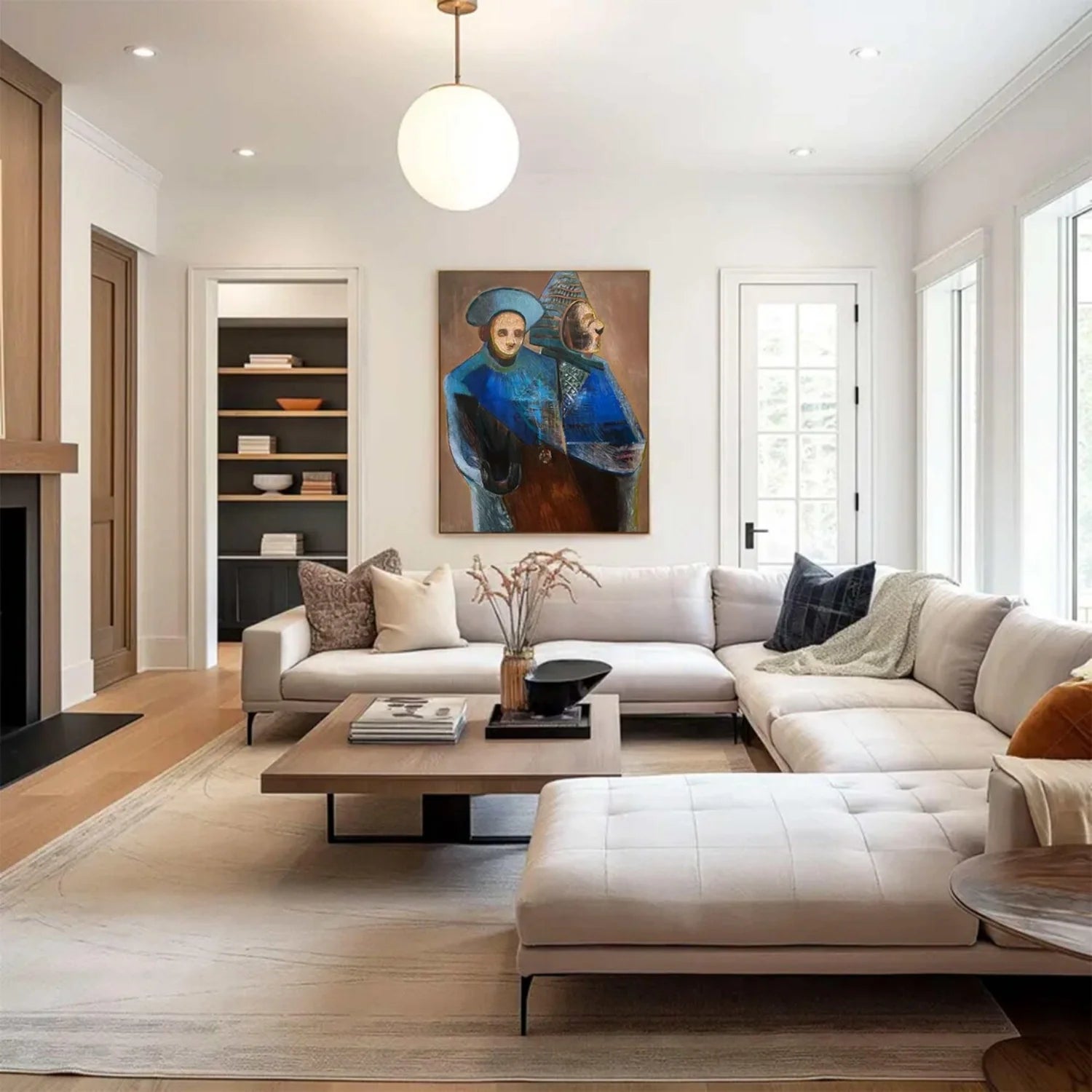 Abstract Portrait Wall Art #AB059