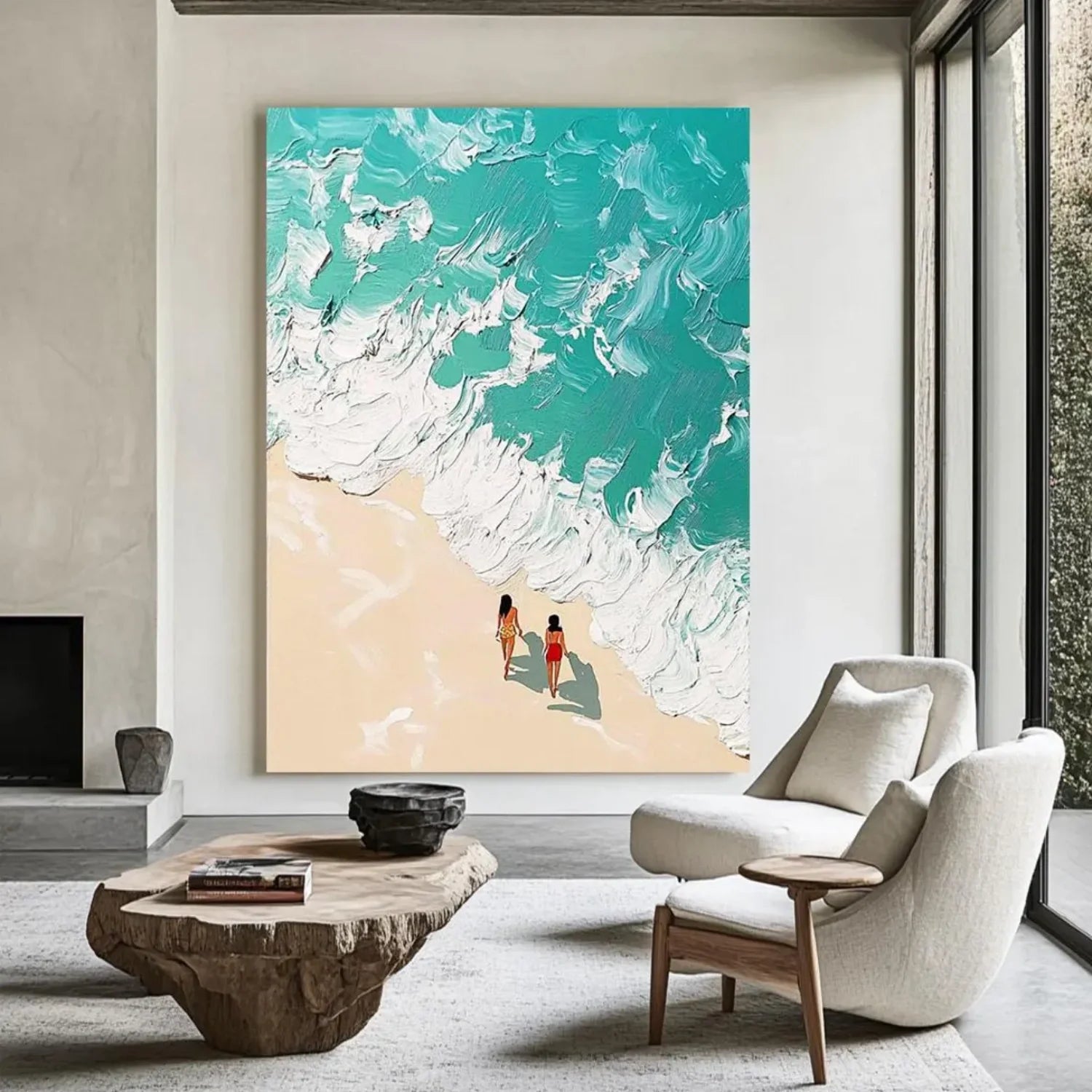 Swimming Sport Textured Wall Art #AS016