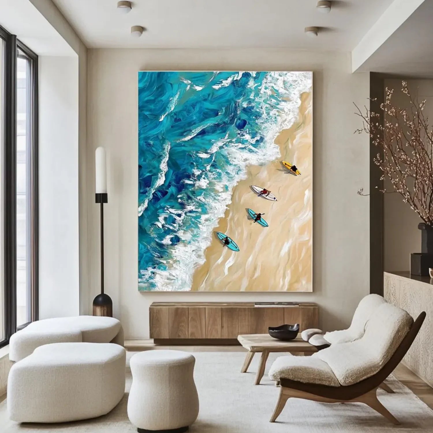 Swimming Sport Textured Wall Art #AS014