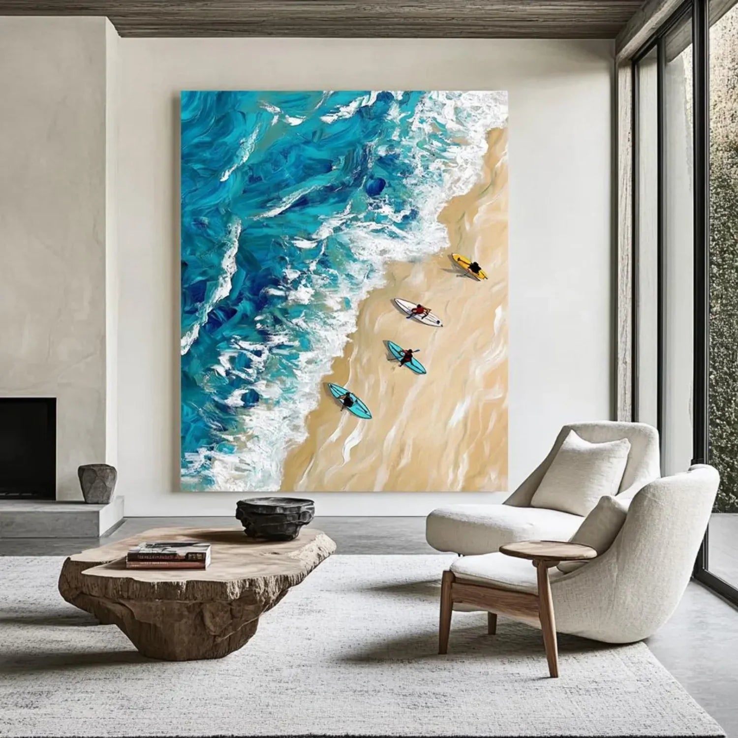 Swimming Sport Textured Wall Art #AS014