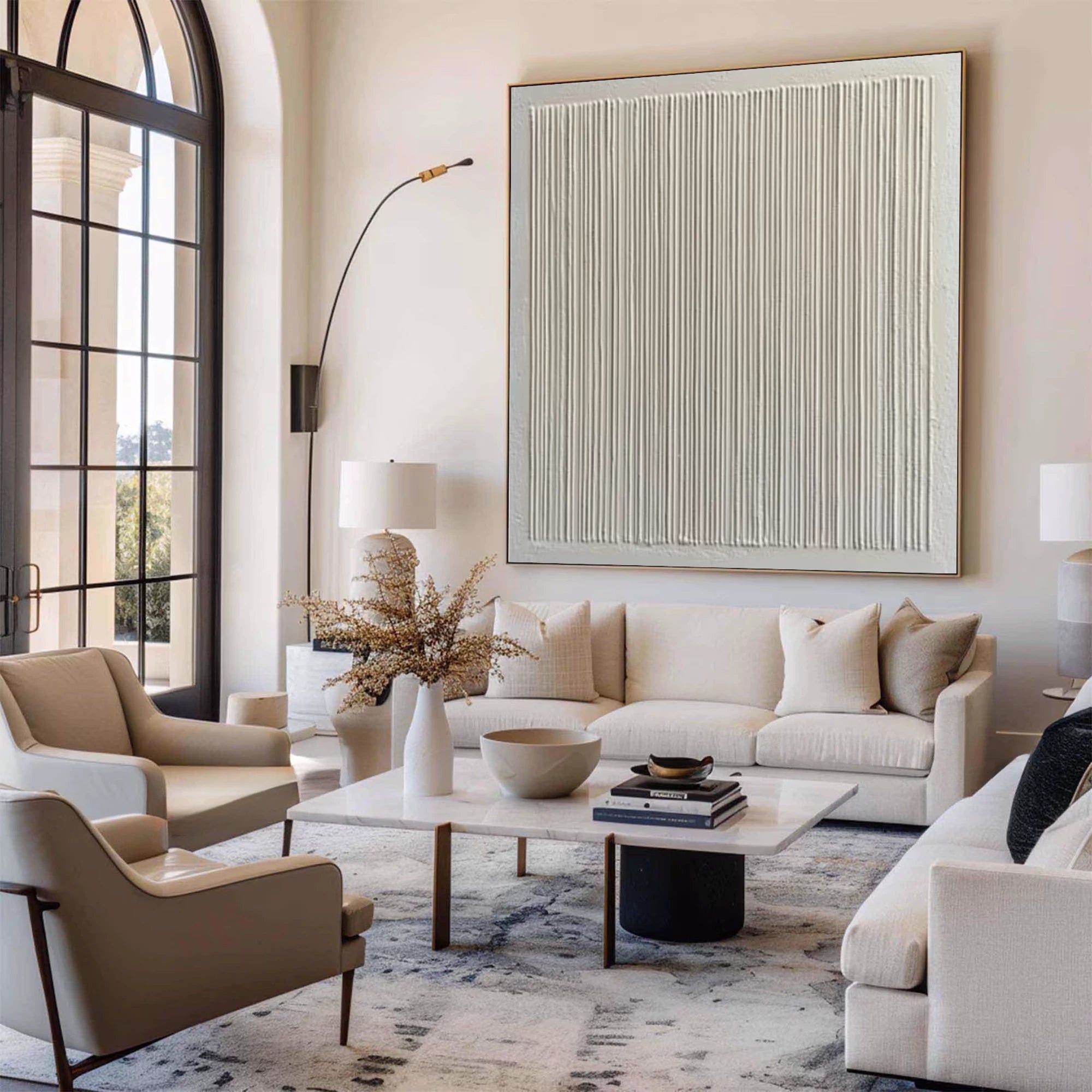 Minimalist 3D Textured Oil Painting #JM83