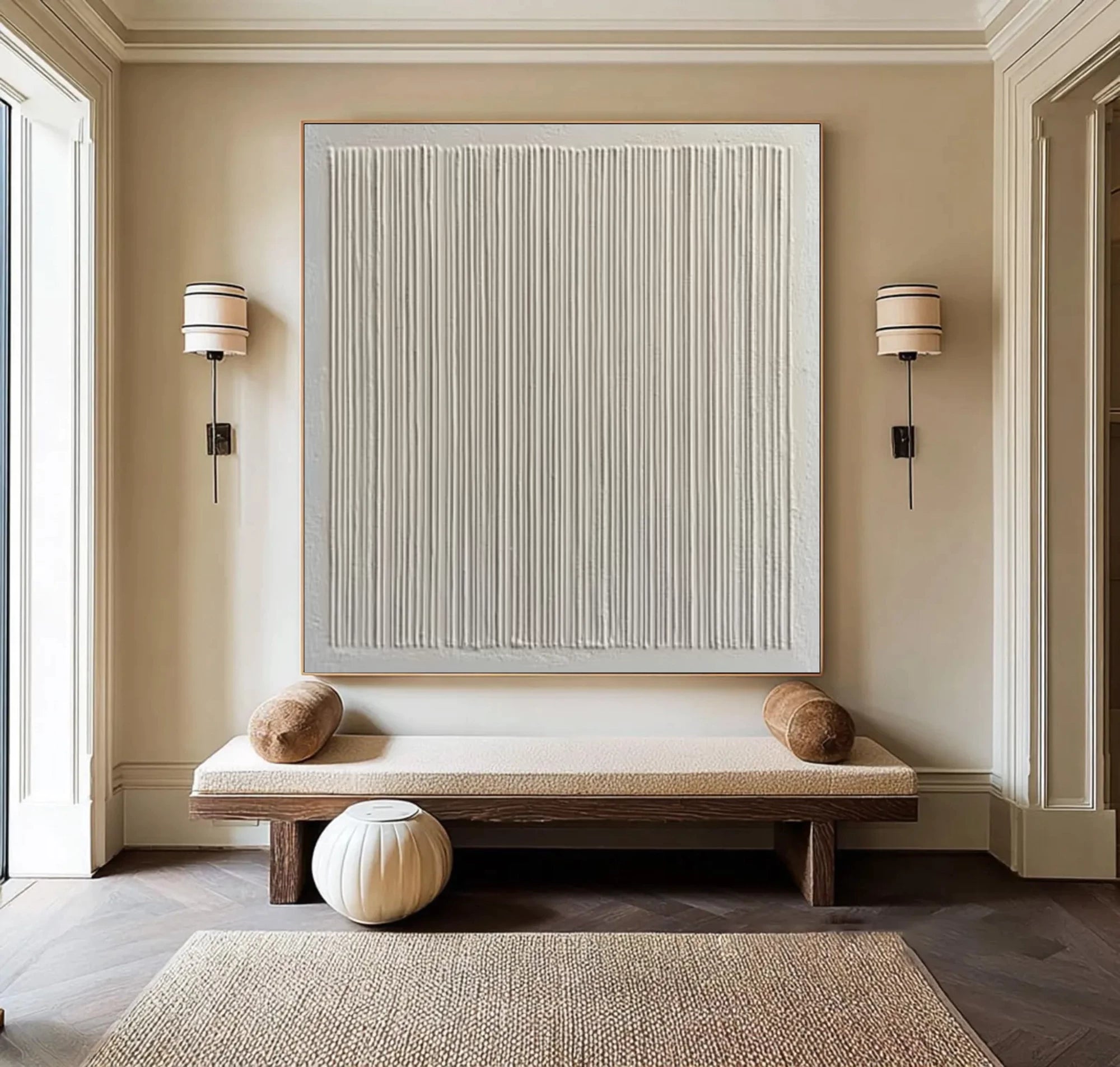 Minimalist 3D Textured Oil Painting #JM83
