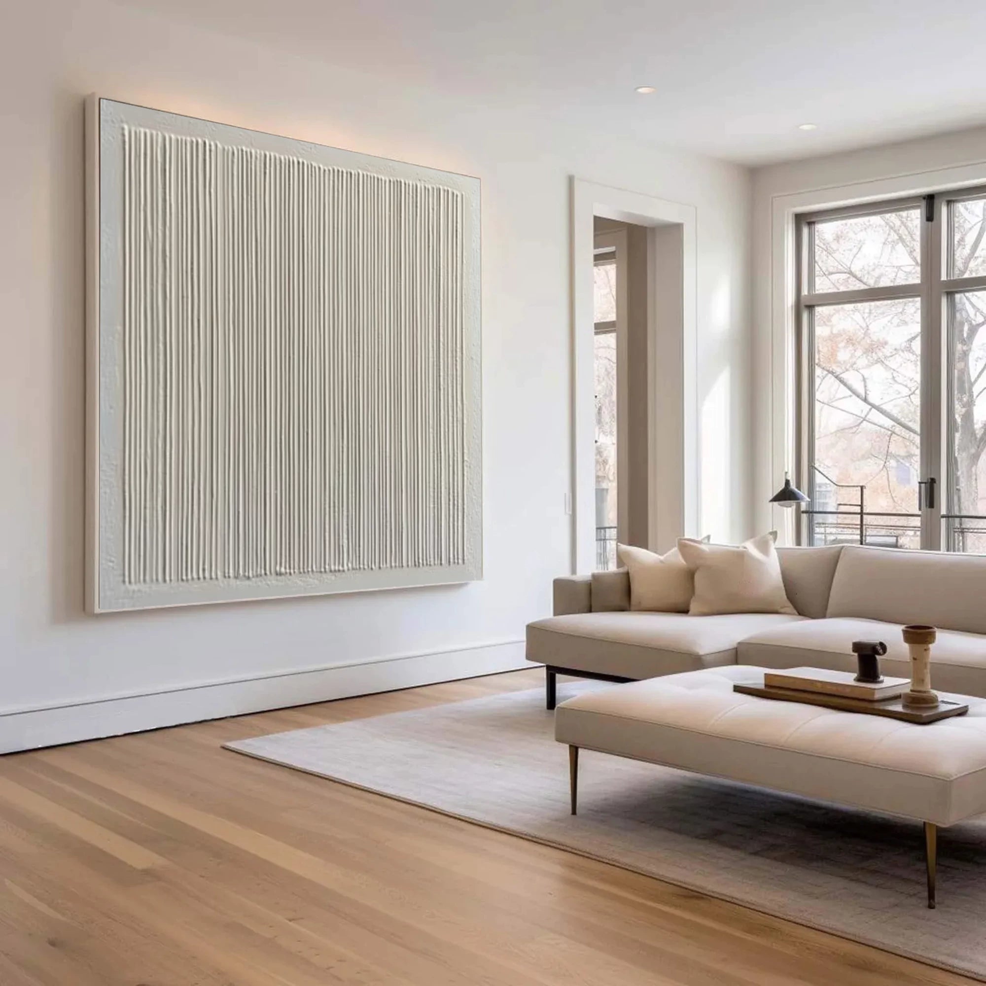 Minimalist 3D Textured Oil Painting #JM83