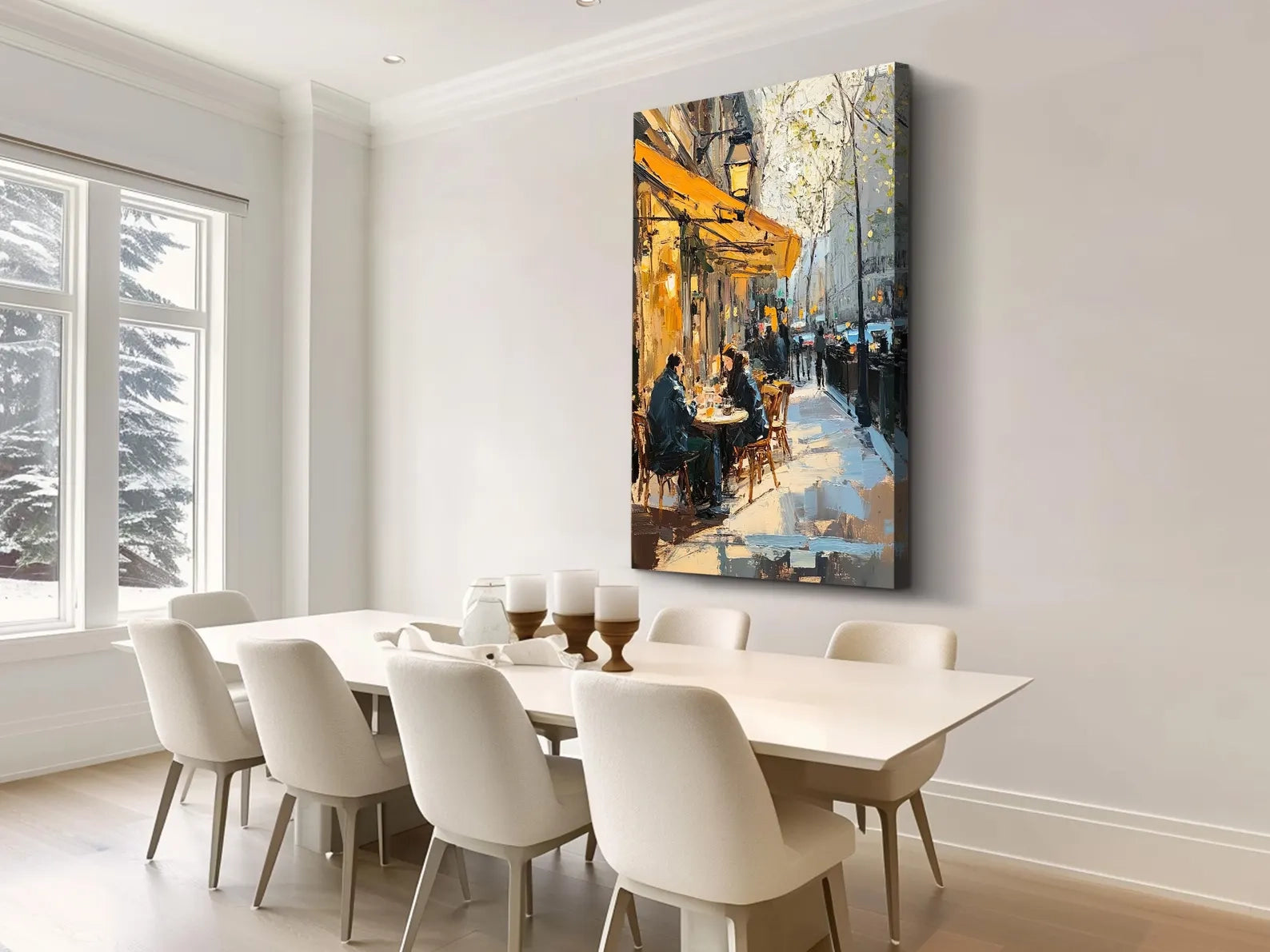 Parisian Cafe Street Art Print #MD712