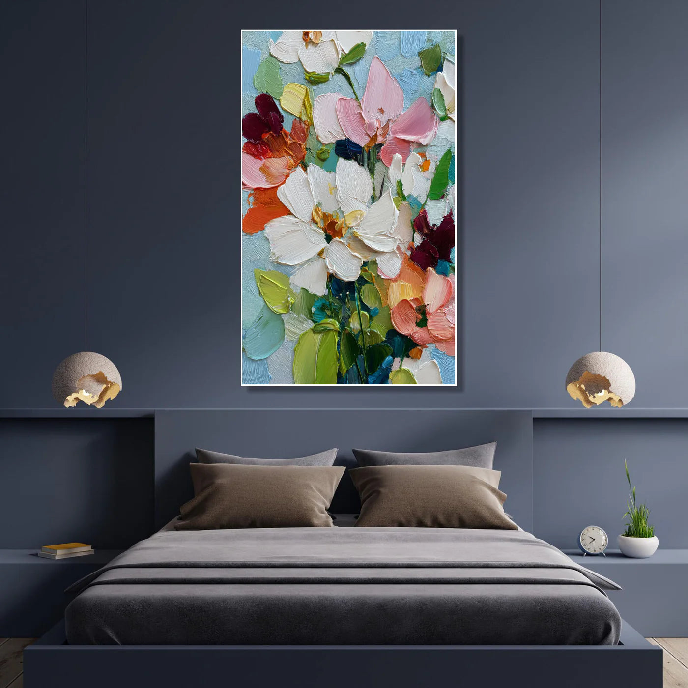 Impasto Textured Floral Oil Painting #FT208
