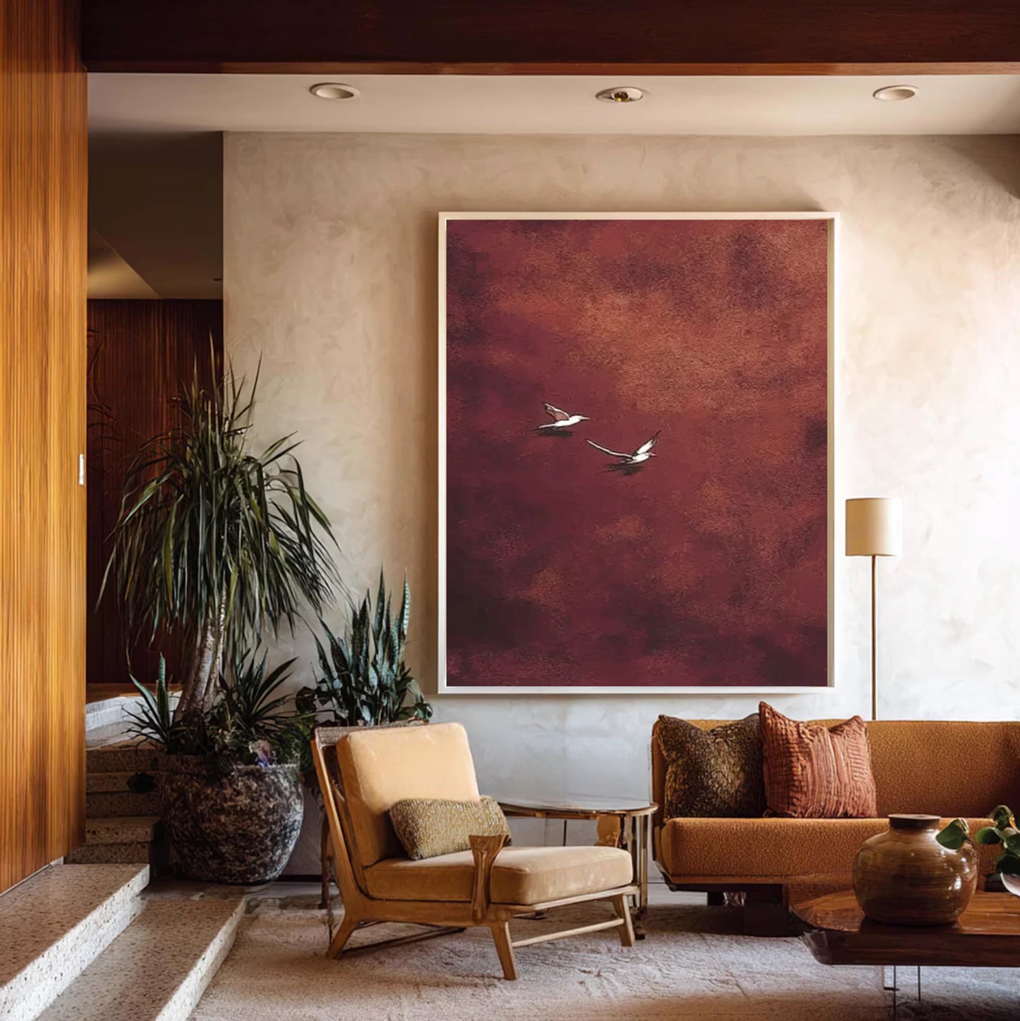 Minimalist Flying Birds Wall Art #AM142