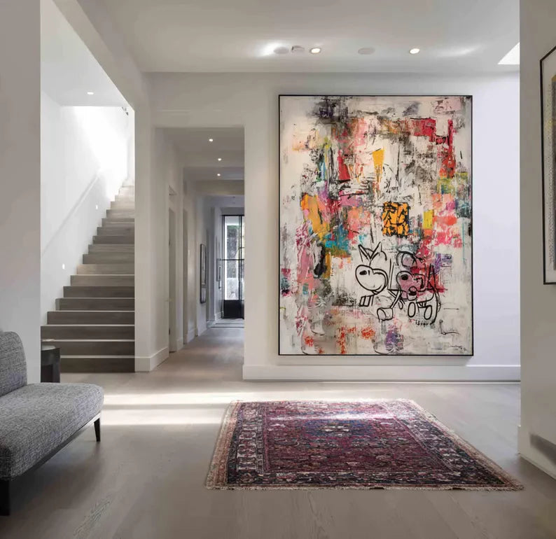 Pop Art Abstract Graffiti Oil Painting #PO370
