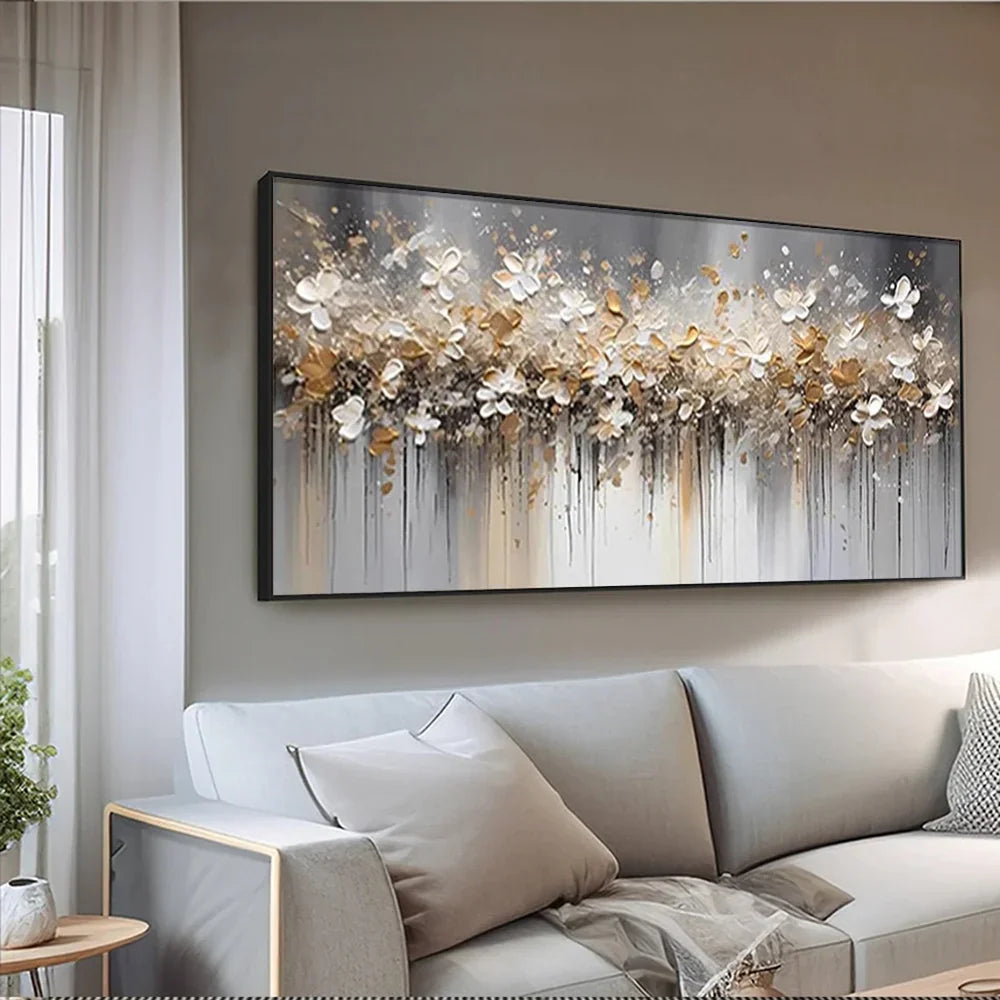 Flower & Tree Abstract Textured Wall Art #FT100
