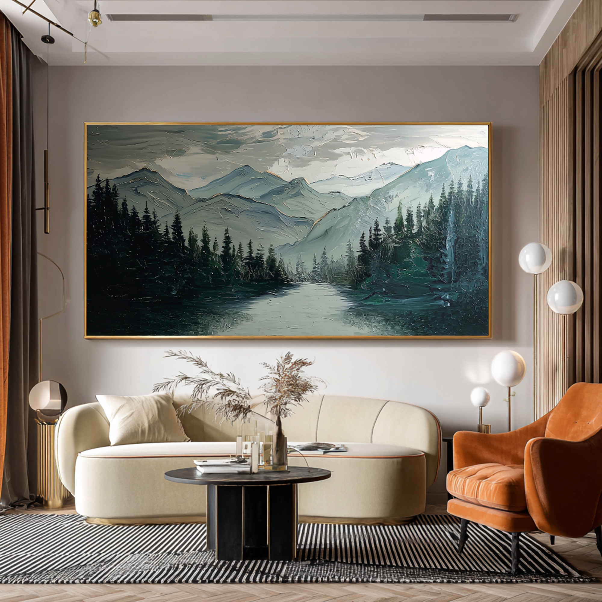 Natural Landscape Textured Oil Painting #FT201