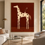 Rust Brown Hand-Painted Oil Painting, Spotted Horse with Flower Vase #N7RLL432