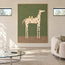 Olive Green Hand-Painted Oil Painting, Spotted Horse Carrying Two Pears #IIUZU07G