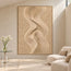 Sand Hand-Painted 3D Textured Oil Painting, Interwoven Waves Wall Art #T4IZOQDJ
