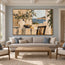 Beige & Cream Hand-Painted Oil Painting, Coastal Window Still Life #C29D94CL