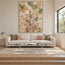 Sage and Blush Hand-Painted Oil Painting, Rising Floral Sprigs #FRM3RQIN