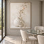 Ivory Hand-Painted Oil Painting, Trailing Blossoms and Pale Vessels #5LFVTUHO