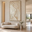 Ivory Hand-Painted 3D Textured Oil Painting, Winding Channel Wall Art #FFC33IEH