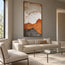 Ivory and Ochre Hand-Painted 3D Textured Oil Painting, Broad Layered Abstract #0GUVNU5F