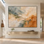 Hand-Painted Oil Painting, Cream and Ochre Layered Abstract #SSF3FUCT