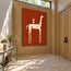 Burnt Orange Hand-Painted Oil Painting, Spotted Horse with Stacked Goblets #ISDV5ZX3