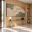 Beige & Sage Hand-Painted 3D Textured Oil Painting, Curved Ribbon Abstract Wall Art #6BLZCD7P