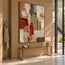 Earth-Tone Hand-Painted 3D Textured Oil Painting, Terracotta & Olive Color-Block Abstract Wall Art #I1ML7OIB