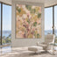 Sage and Blush Hand-Painted Oil Painting, Rising Floral Sprigs #FRM3RQIN