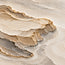 Cream and Taupe Hand-Painted 3D Textured Oil Painting, Terraced Abstract Landscape #HZKDB1K9