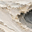 Ivory and Gray Hand-Painted 3D Textured Oil Painting, Curling Ocean Wave #1B9DGWWU