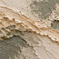 Beige Hand-Painted 3D Textured Oil Painting, Diagonal Layers in Olive Gray #TNHLGOA5