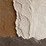 Ivory and Rust Hand-Painted 3D Textured Oil Painting, Layered Ridge Abstract #I8S5QRXD