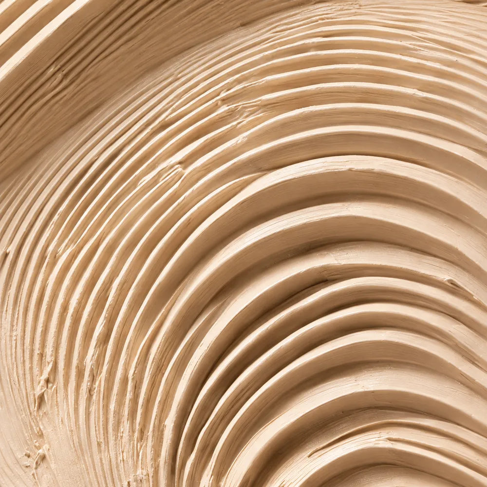 Sand Hand-Painted 3D Textured Oil Painting, Interwoven Waves Wall Art #T4IZOQDJ