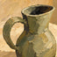 Yellow Hand-Painted Oil Painting, Pears and a Green Pitcher in Sunlight #D50B9HBJ