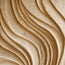 Cream Hand-Painted 3D Textured Oil Painting, Flowing Ribbon Abstract #3SILN1UH