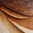 Earth-Tone Hand-Painted 3D Textured Oil Painting, Flowing Cream and Blue-Gray Strata #JP1L0E1K