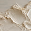 Ivory Hand-Painted 3D Textured Oil Painting, Mountain Peaks Beneath a Soft Gray Sky #0MQBQEM1