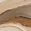 Beige Hand-Painted 3D Textured Oil Painting, Flowing Layered Bands Abstract Wall Art #91IV6MQ0