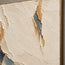 Cream and Charcoal Hand-Painted 3D Textured Oil Painting, Layered Abstract Planes #PZV3FE5N