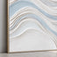 White Hand-Painted 3D Textured Oil Painting, Flowing Waves Wall Art #W2VPSFII