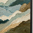 Sage Green Hand-Painted Oil Painting, Layered Mountain Landscape #PWVHIXYY