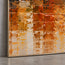 Beige Gold Hand-Painted Oil Painting, Autumn Waterfront Wall Art #CW3XQNK2
