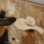 Beige Black Hand-Painted Oil Painting, Two Women in Black and Ivory Dresses #RDT3ONMB