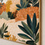 Cream and Ochre Hand-Painted Oil Painting, Stylized Garden Foliage #UATDX9Y6