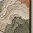 Beige & Sage Hand-Painted 3D Textured Oil Painting, Curved Ribbon Abstract Wall Art #6BLZCD7P