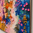 Blue and Pink Hand-Painted Oil Painting, Expressive Floral Abstract #SPCZIUW7