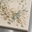 Cream Hand-Painted 3D Textured Oil Painting, Sage Leaf Swirl Wall Art #2JPRKE6N