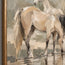 Hand-Painted Oil Painting, Four Horses at the Water in Soft Earth Tones #VUCHU1Y7
