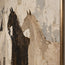Cream and Brown Hand-Painted Oil Painting, Four Overlapping Horses #8B5N34SV