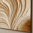 Cream Hand-Painted 3D Textured Oil Painting, Flowing Ribbon Abstract #3SILN1UH