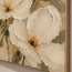 Cream Hand-Painted Oil Painting, Oversized Floral Blooms and Olive Leaves #NT8H5PRP