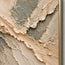 Cream and Sage Gray Hand-Painted 3D Textured Oil Painting, Diagonal Relief Bands #6ICH5UVP
